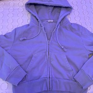 Brandy Melville (John Galt) cropped crystal hoodie o/s worn 2 times